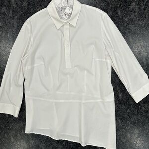 New Finley White Shirt - Women size L